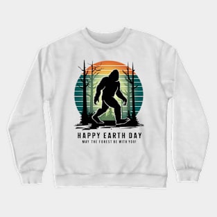 Earth day, may the forest be with you Crewneck Sweatshirt